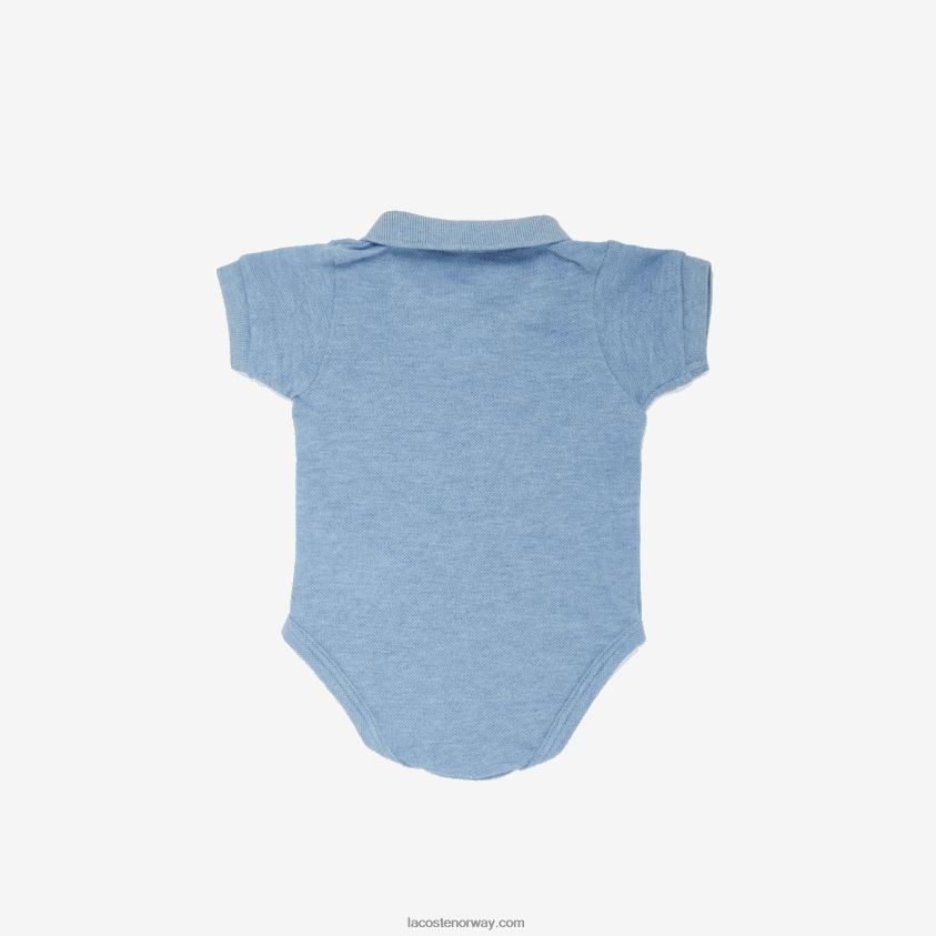 Lacoste baby økologisk bomull pique onesie-bokssett 4J4X0T2989 blå fot barn