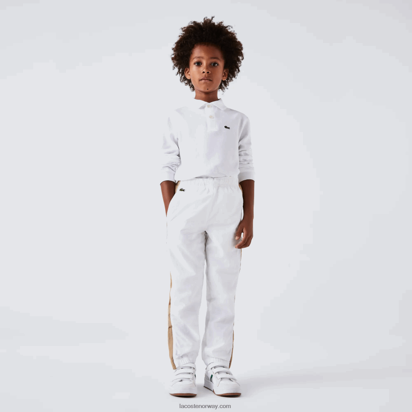 Lacoste petit pique polo med vanlig passform 4J4X0T2944 hvit 001 barn