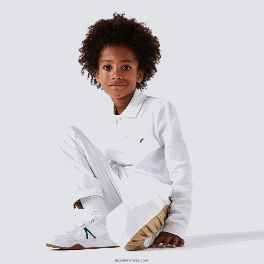 Lacoste petit pique polo med vanlig passform 4J4X0T2944 hvit 001 barn