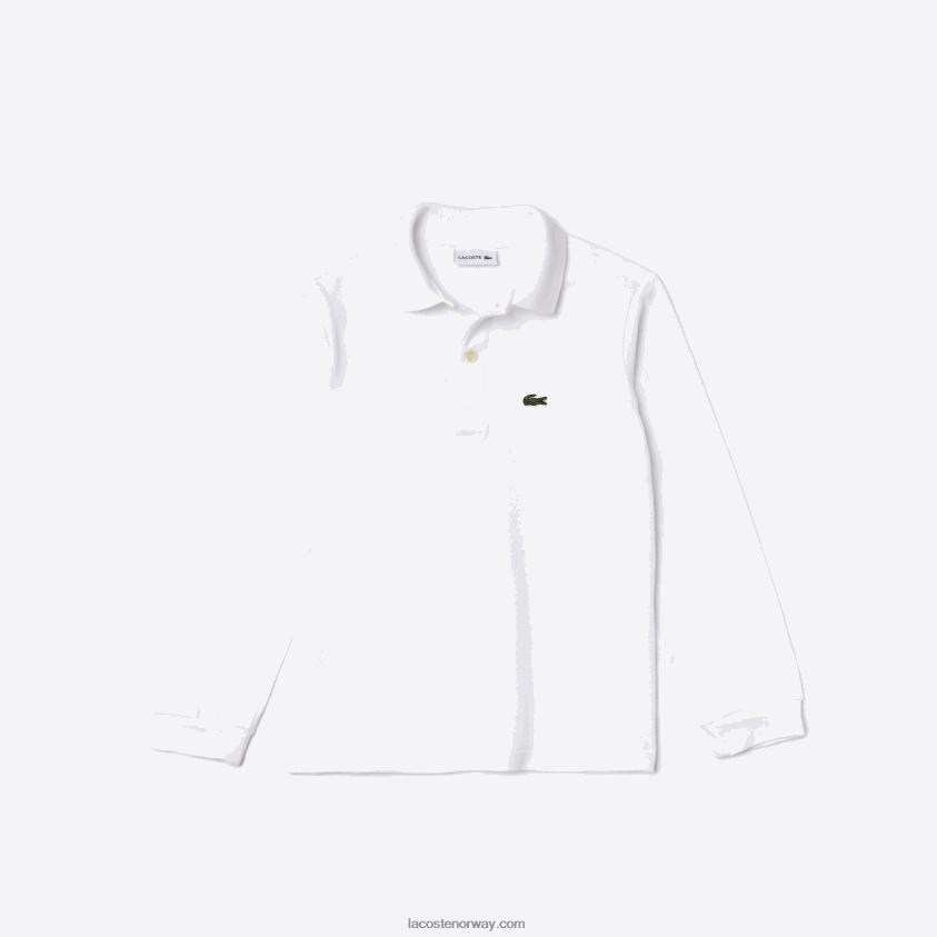 Lacoste petit pique polo med vanlig passform 4J4X0T2944 hvit 001 barn