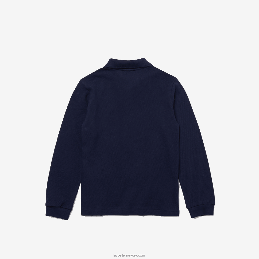 Lacoste petit pique polo med vanlig passform 4J4X0T2946 marineblå 166 barn