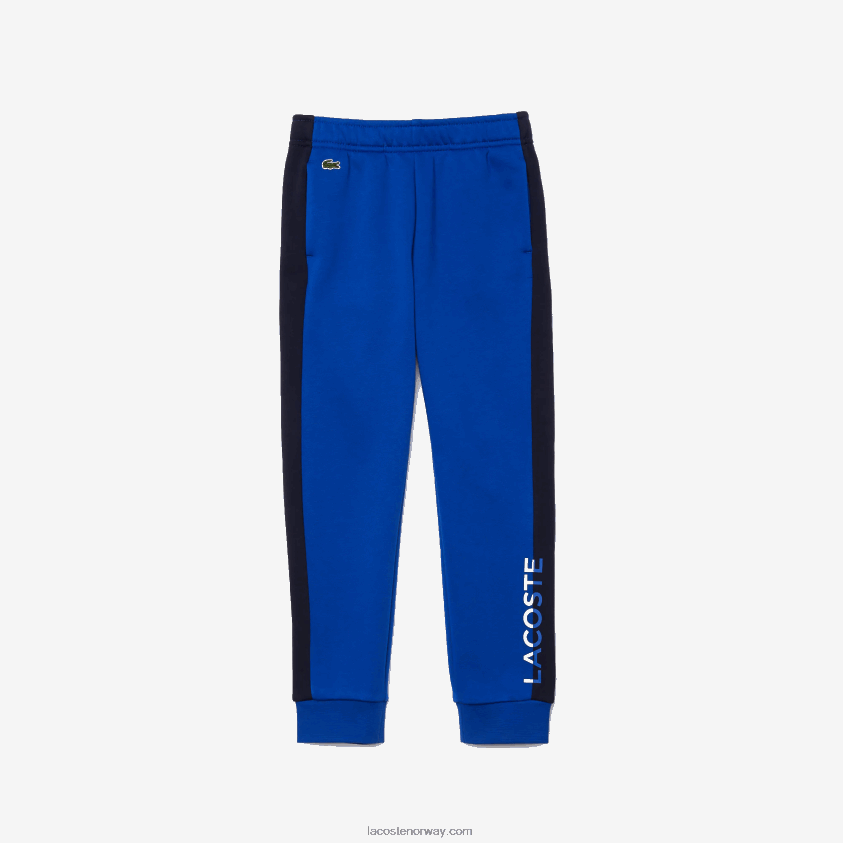 Lacoste farge-blocoked fleece joggebukser 4J4X0T3254 marineblå mt5 gutter
