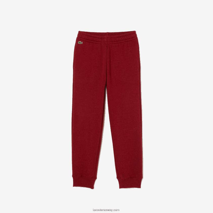 Lacoste fargeblokk joggebukser 4J4X0T3199 bordeaux ypw barn