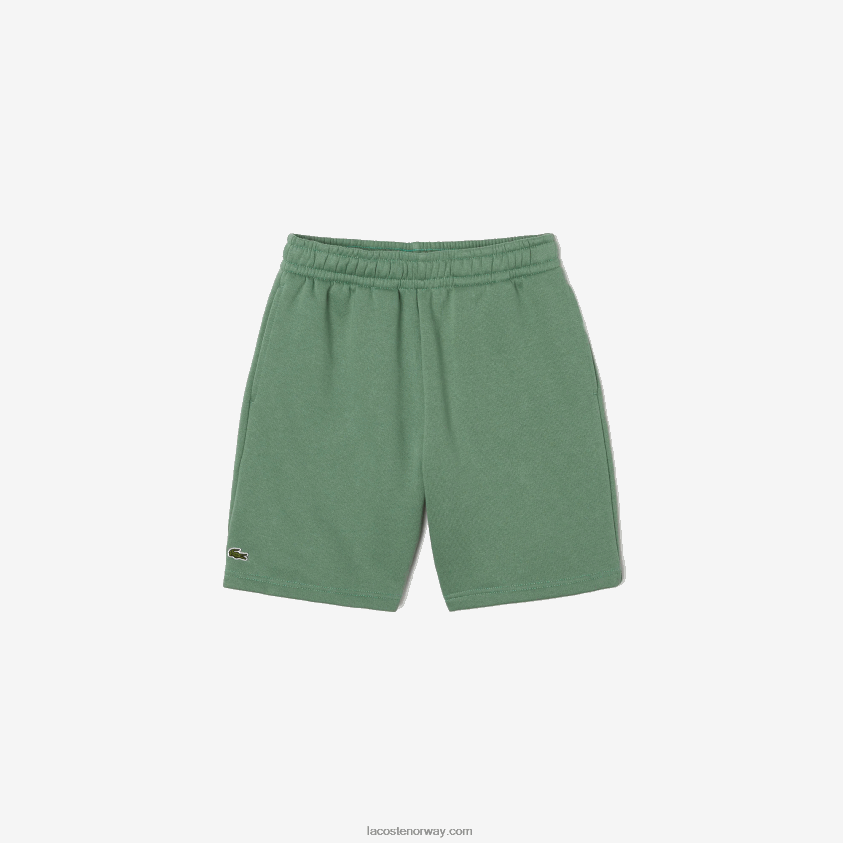 Lacoste fleeceshorts i økologisk børstet bomull 4J4X0T3098 kakigrønn kx5 barn