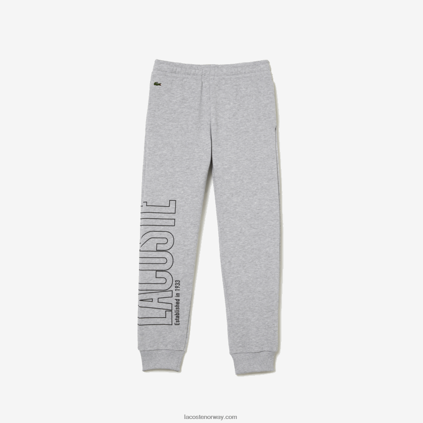 Lacoste merkede joggebukser 4J4X0T3188 grå kine cca barn