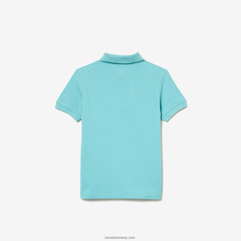 Lacoste petit pique polo med vanlig passform 4J4X0T2999 turkis bvg barn
