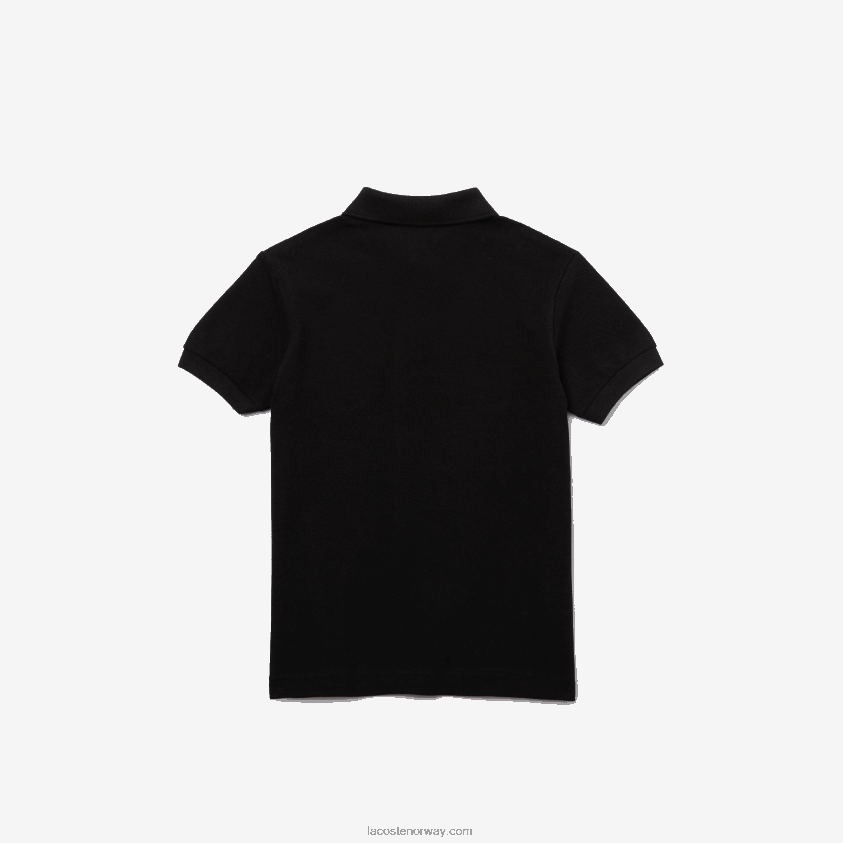 Lacoste petit pique polo med vanlig passform 4J4X0T3001 svart 031 barn