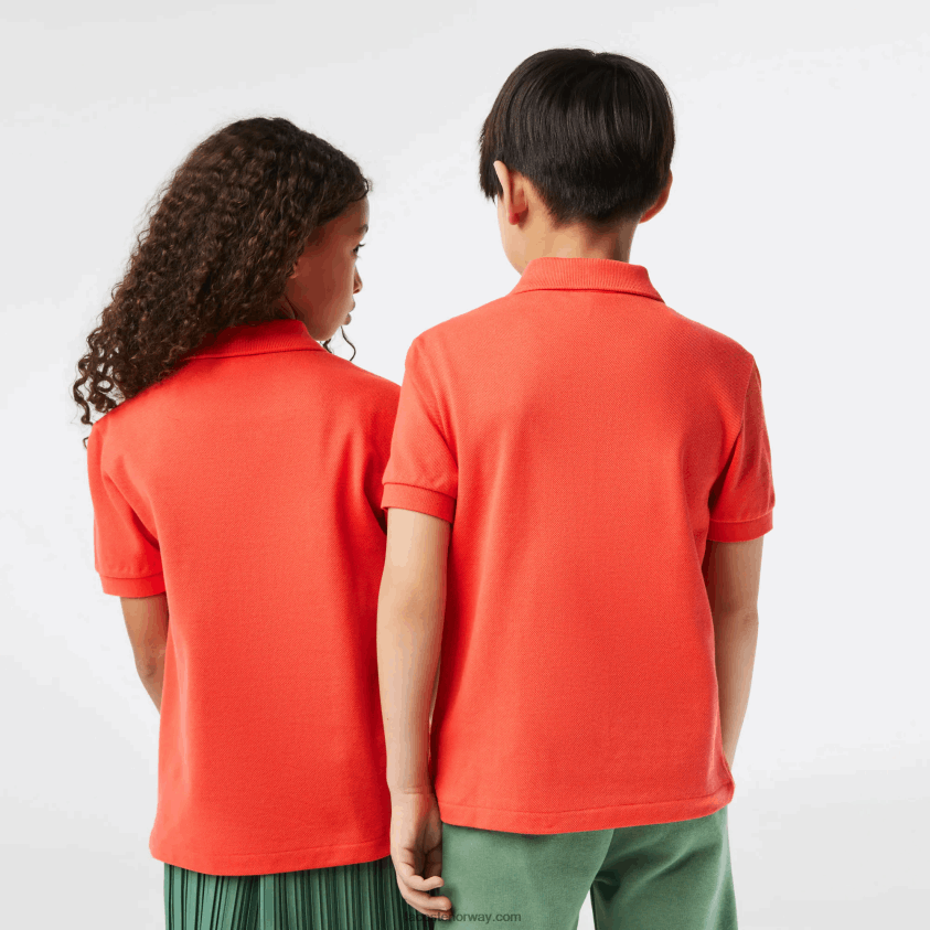 Lacoste petit pique polo med vanlig passform 4J4X0T3007 oransje 02k barn