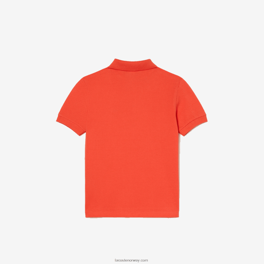 Lacoste petit pique polo med vanlig passform 4J4X0T3007 oransje 02k barn