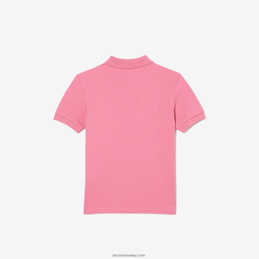 Lacoste petit pique polo med vanlig passform 4J4X0T3024 rosa 2r3 barn