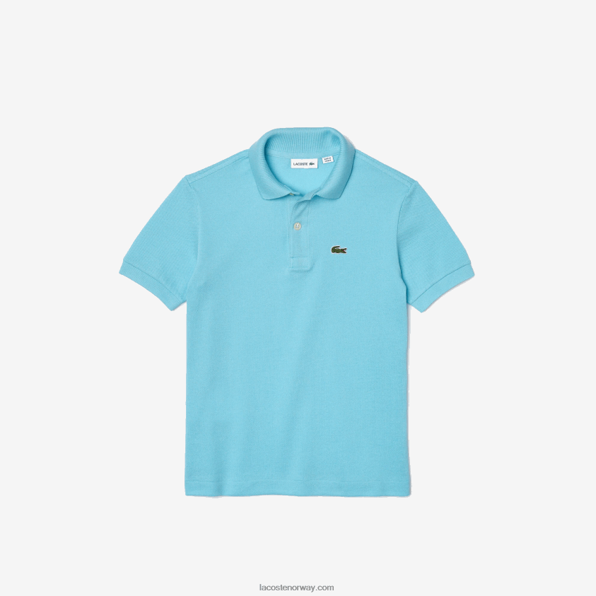 Lacoste petit pique polo med vanlig passform 4J4X0T3117 blå 3n0 barn