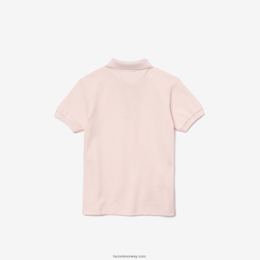 Lacoste petit pique polo med vanlig passform 4J4X0T3122 lys rosa ady barn