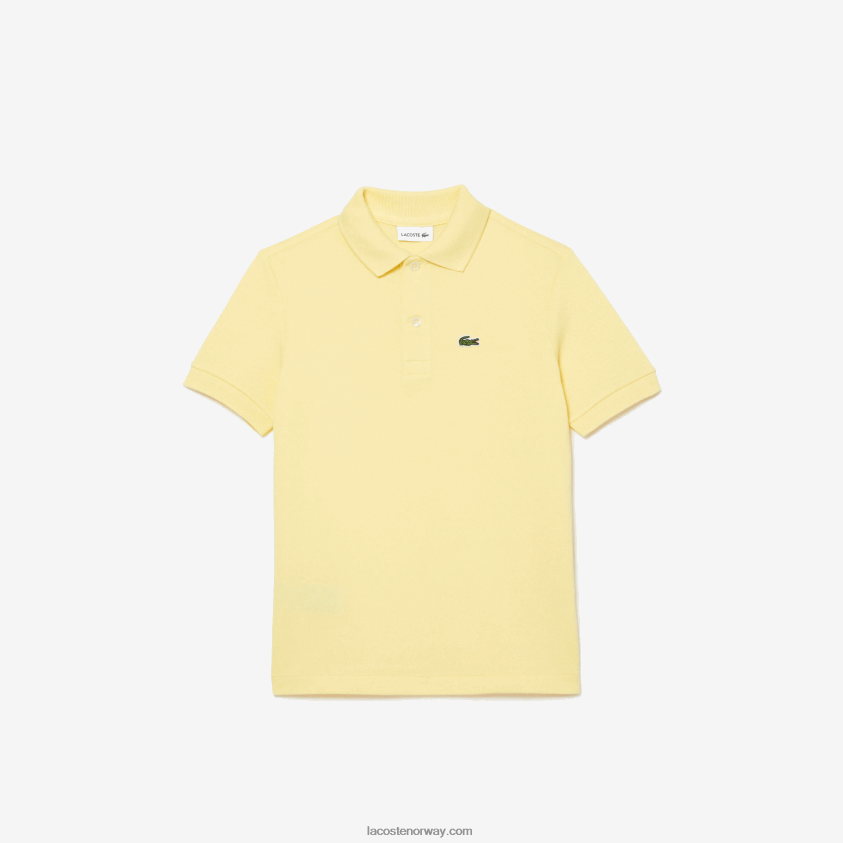 Lacoste petit pique polo med vanlig passform 4J4X0T3131 gul 107 barn