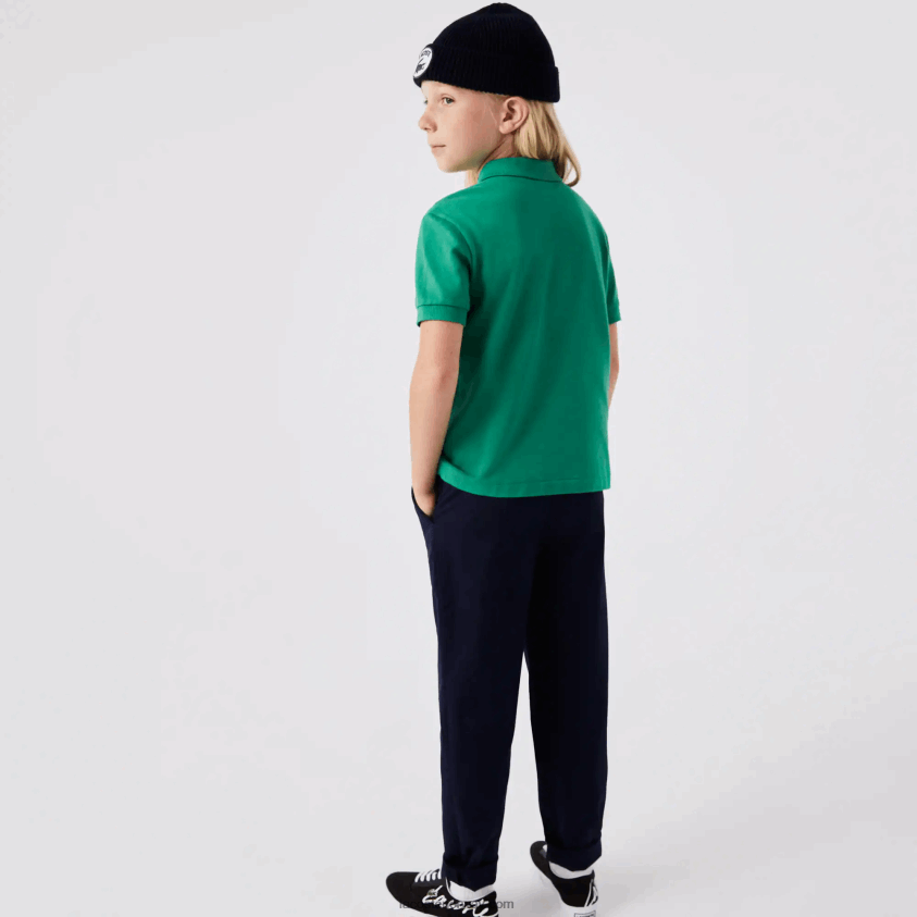 Lacoste petit pique polo med vanlig passform 4J4X0T3155 grønn hd2 barn