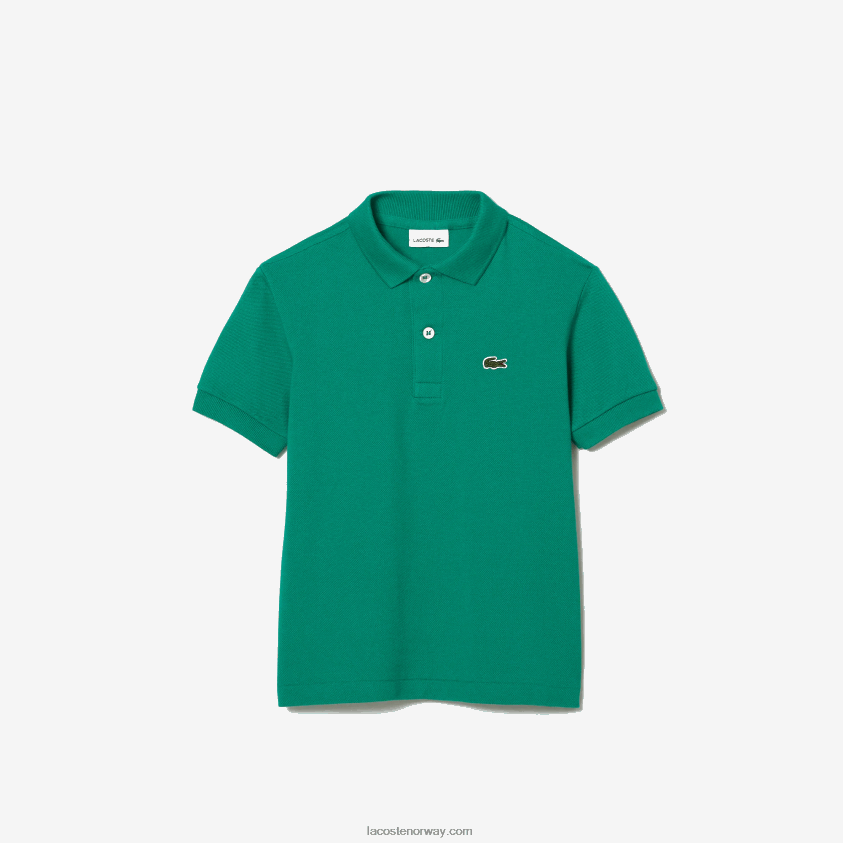 Lacoste petit pique polo med vanlig passform 4J4X0T3155 grønn hd2 barn