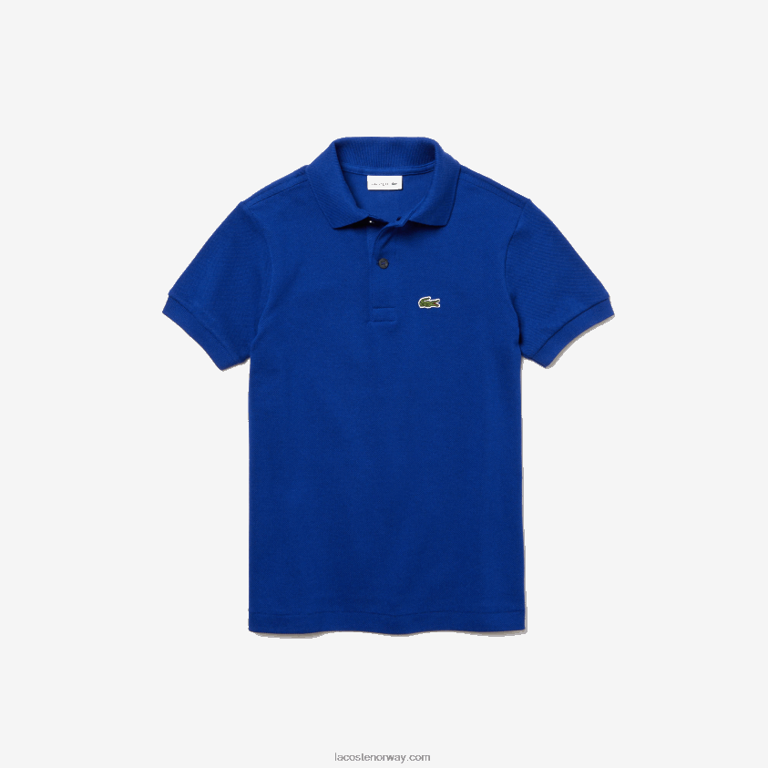 Lacoste petit pique polo med vanlig passform 4J4X0T3182 marineblå x0u barn