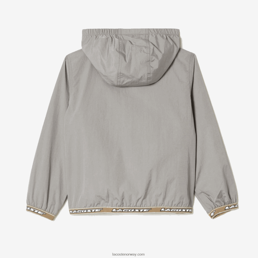 Lacoste pull-over hettejakke 4J4X0T3065 grå kzw barn