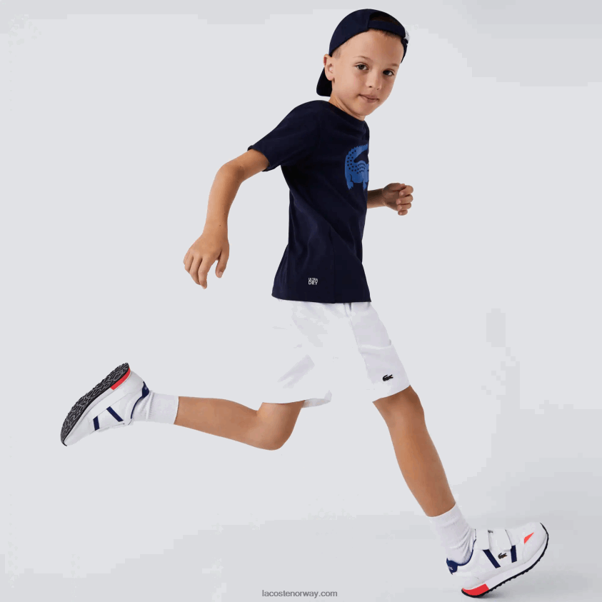 Lacoste sport diamant shorts 4J4X0T3074 hvit 001 barn