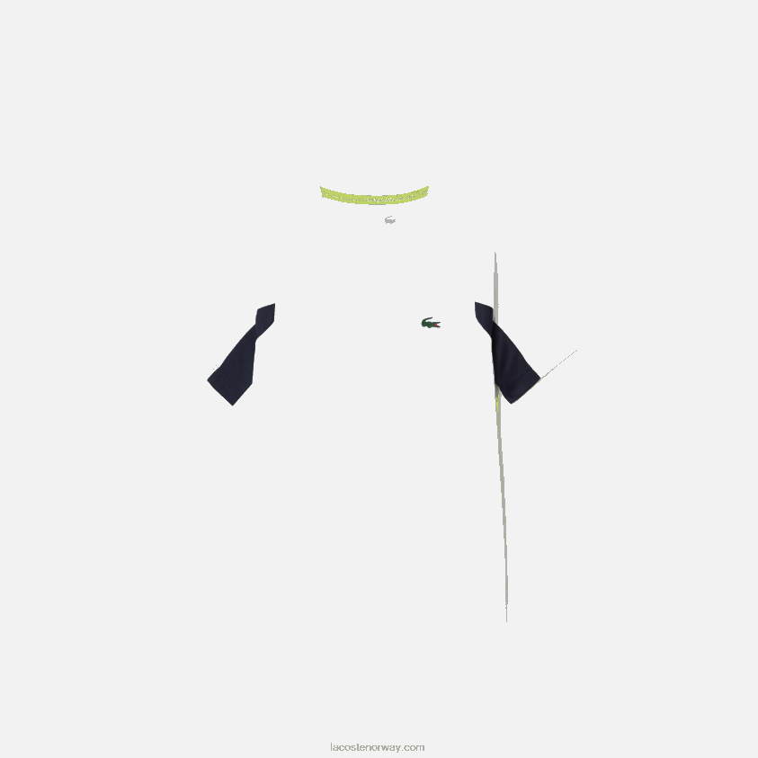 Lacoste sport fargeblokk tennis t-skjorte 4J4X0T3154 hvit marineblå hvit y2u barn