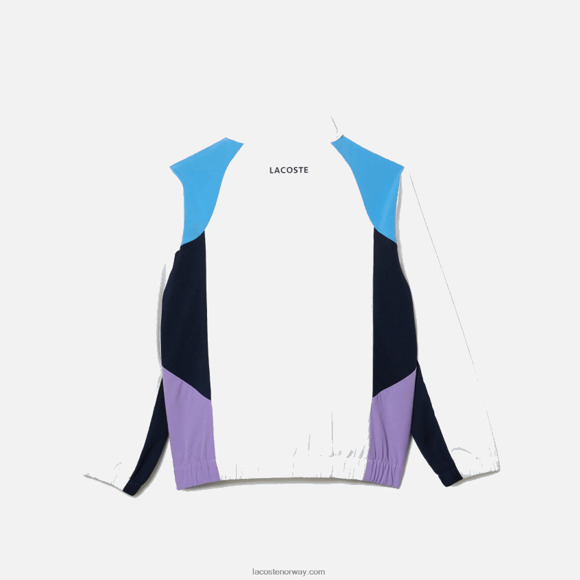 Lacoste sport fargeblokk tennis treningsdress 4J4X0T3185 hvit marineblå lilla 6hu barn