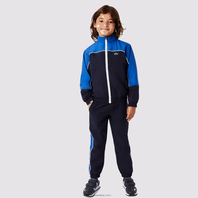 Lacoste sport treningsdress i fargeblokk 4J4X0T3209 marineblå 976 gutter