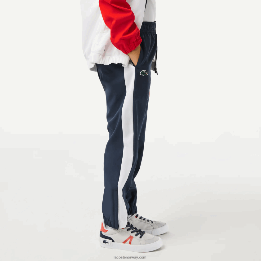 Lacoste tennis x daniil medvedev joggesett 4J4X0T3043 rød hvit blå cf1 gutter