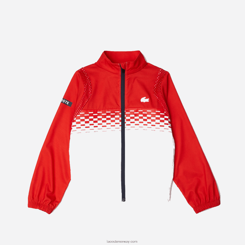 Lacoste tennis x daniil medvedev joggesett 4J4X0T3043 rød hvit blå cf1 gutter