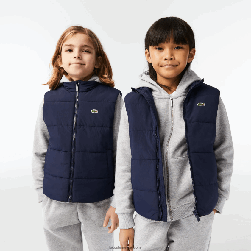 Lacoste vannavstøtende vest 4J4X0T3213 marineblå 166 barn