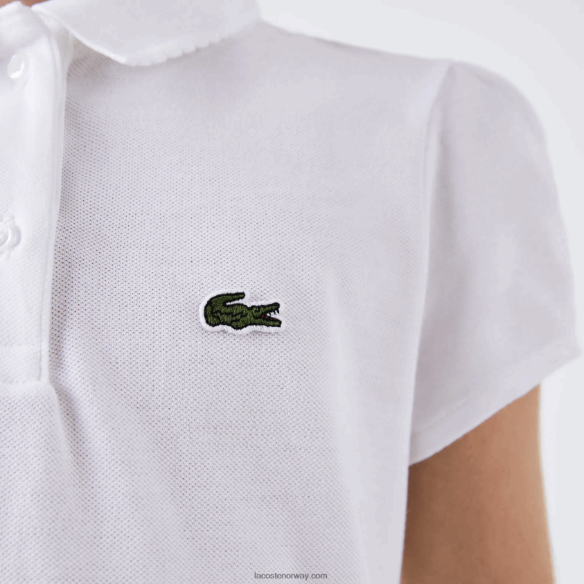 Lacoste magert krage mini piké polo 4J4X0T2950 hvit 001 jenter