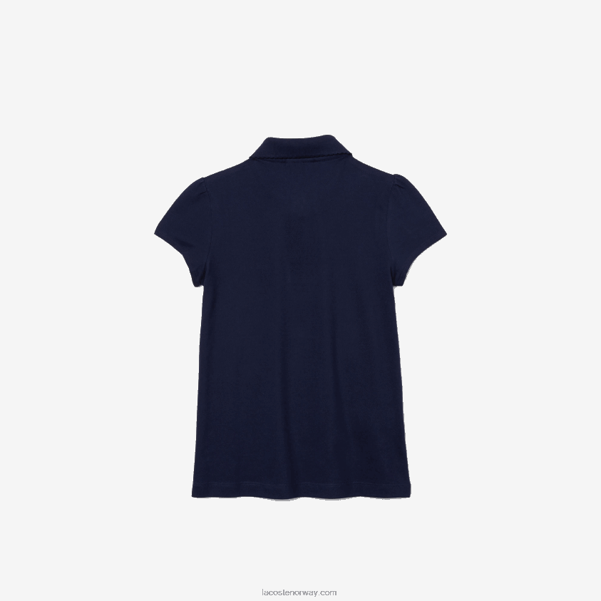Lacoste magert krage mini piké polo 4J4X0T2951 marineblå 166 jenter