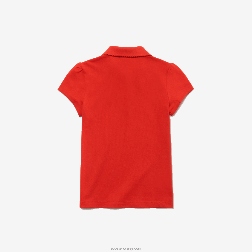 Lacoste magert krage mini piké polo 4J4X0T2963 rød adx jenter