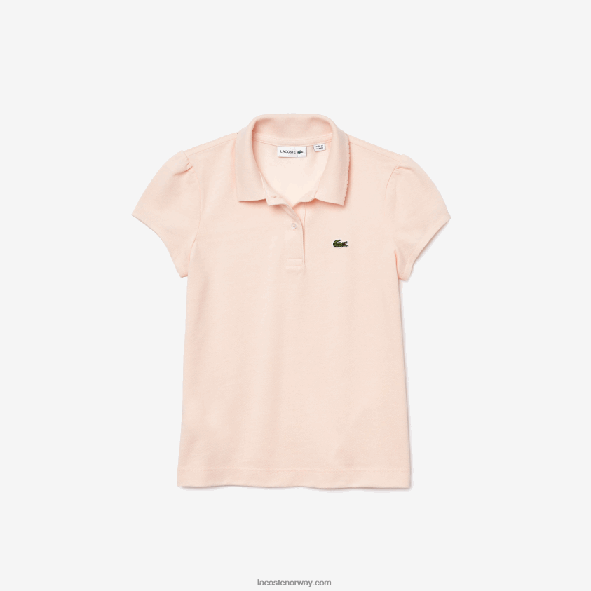Lacoste magert krage mini piké polo 4J4X0T3127 lys rosa cpm jenter