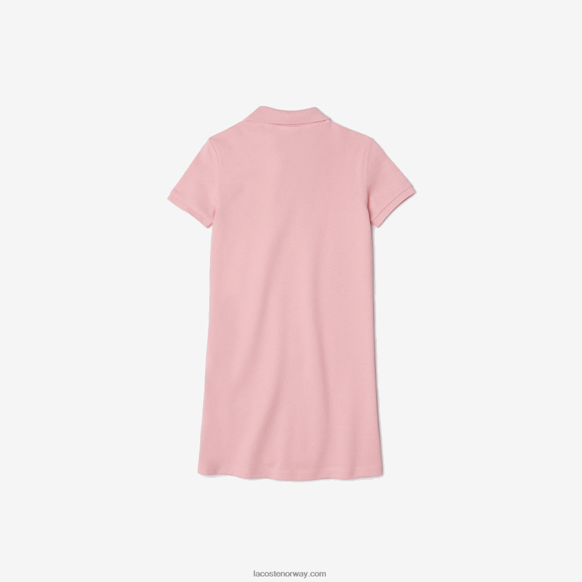 lacoste x minecraft piké-polokjole i bomull 4J4X0T3297 rosa 7sy jenter