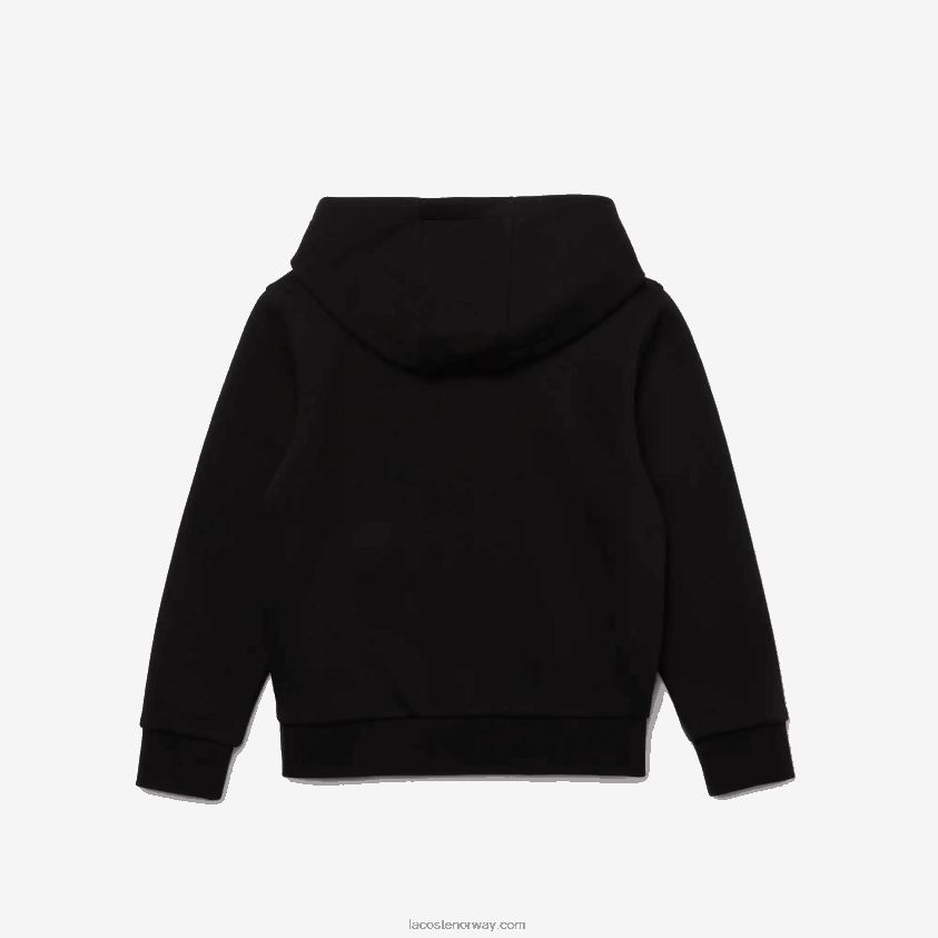 Lacoste sport tennis fleecegenser med glidelås 4J4X0T3260 svart marineblå dy4 barn