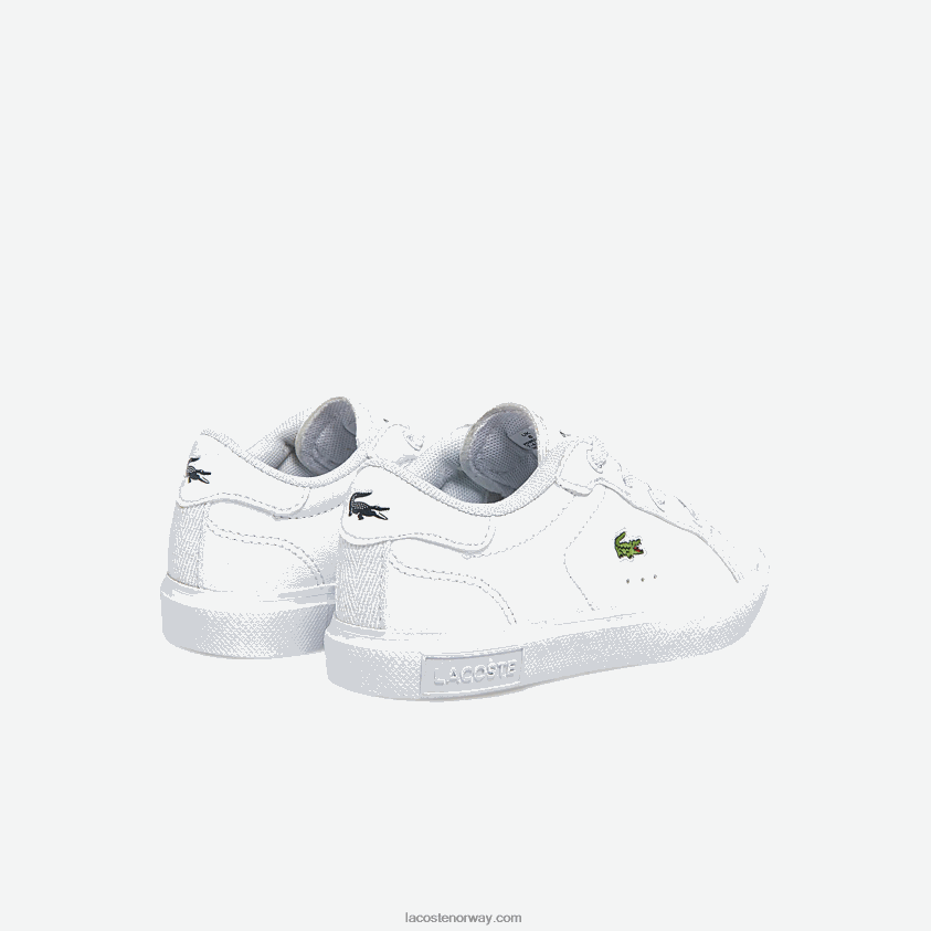 Lacoste Powercourt syntetiske joggesko 4J4X0T2935 hvit 21g spedbarn
