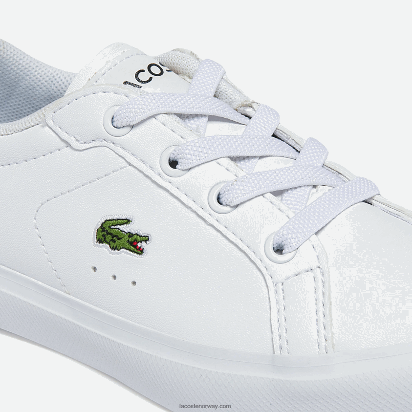 Lacoste Powercourt syntetiske joggesko 4J4X0T2935 hvit 21g spedbarn