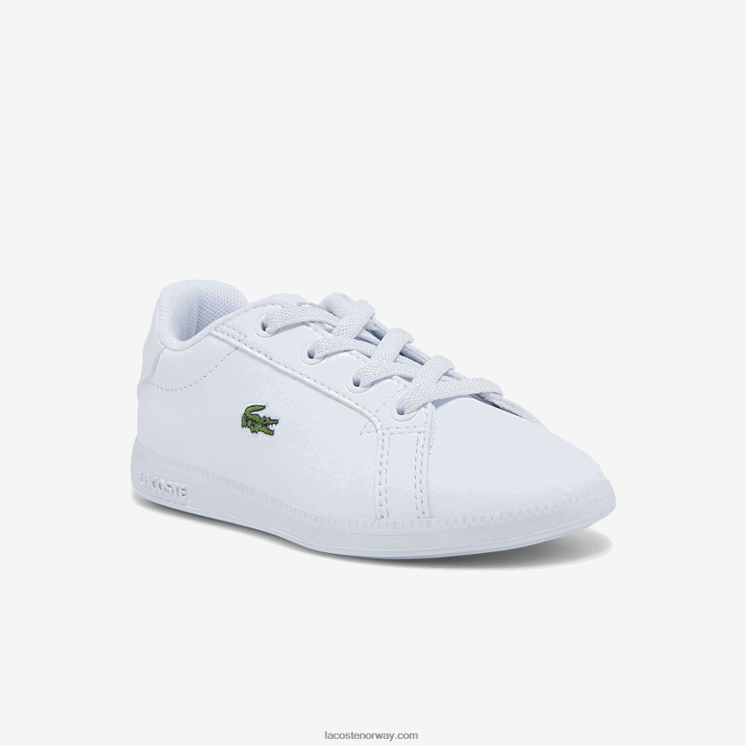 Lacoste utdannet joggesko 4J4X0T2991 hvit og svart 147 spedbarn