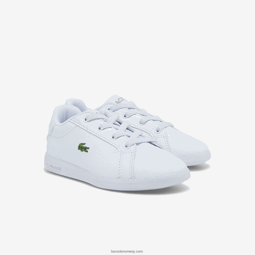 Lacoste utdannet joggesko 4J4X0T2991 hvit og svart 147 spedbarn