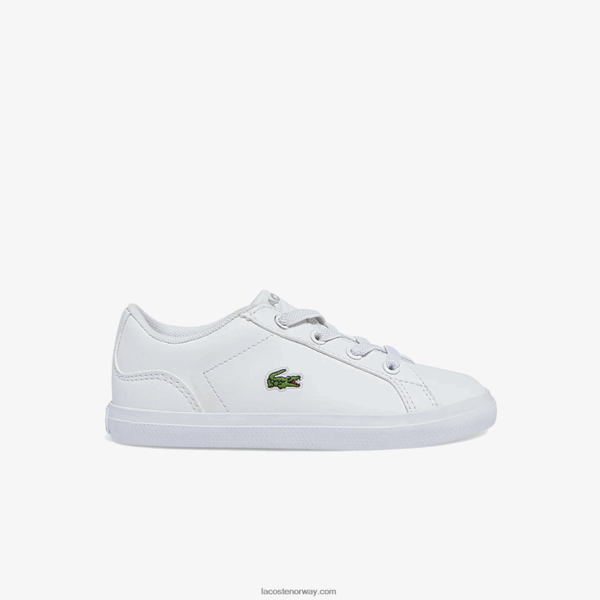 Lacoste Lerond syntetiske joggesko 4J4X0T2941 hvit 21g spedbarn