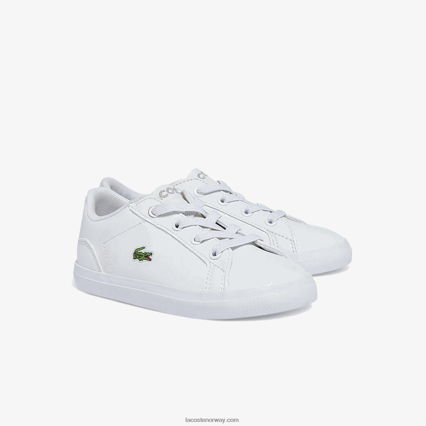 Lacoste Lerond syntetiske joggesko 4J4X0T2941 hvit 21g spedbarn