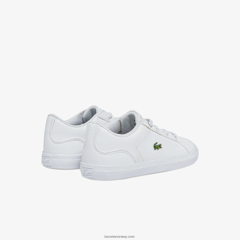 Lacoste Lerond syntetiske joggesko 4J4X0T2941 hvit 21g spedbarn