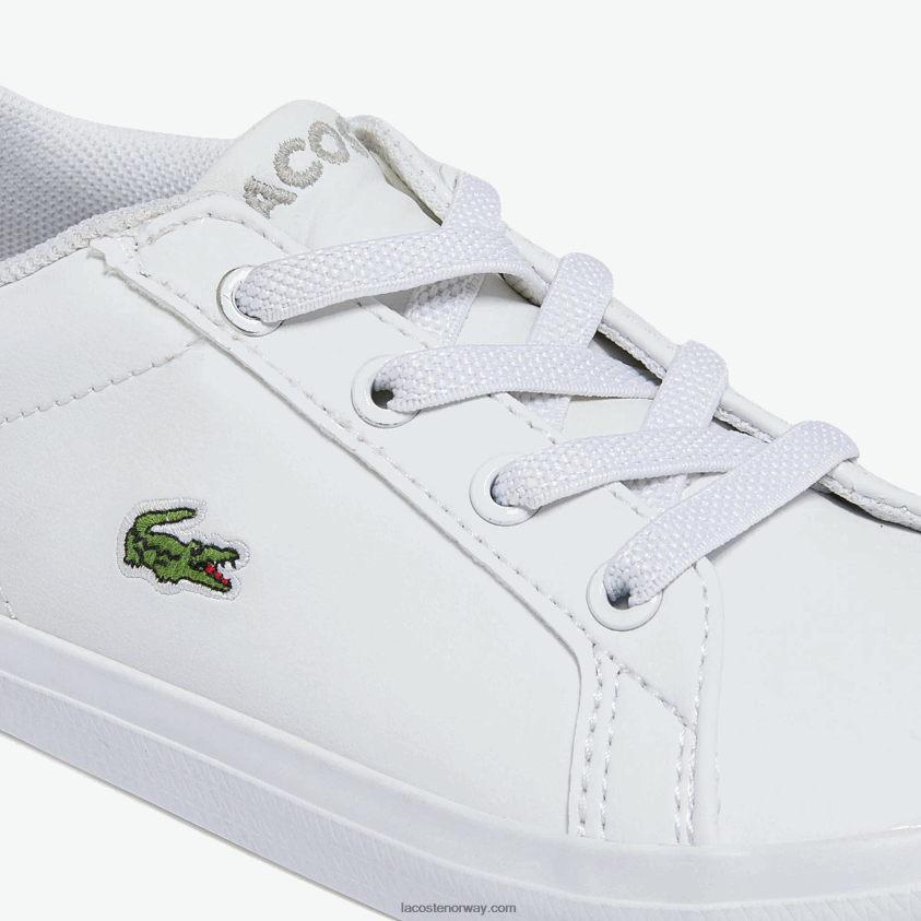 Lacoste Lerond syntetiske joggesko 4J4X0T2941 hvit 21g spedbarn
