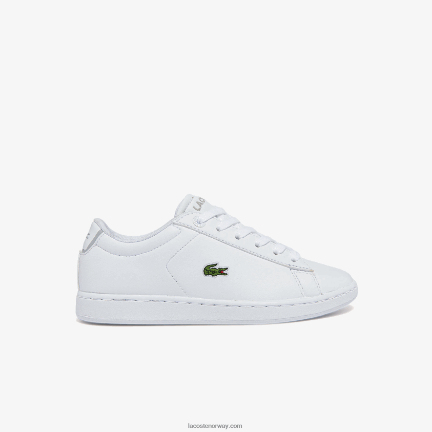 Lacoste carnaby evo bl syntetiske joggesko 4J4X0T3226 hvit 21g barn