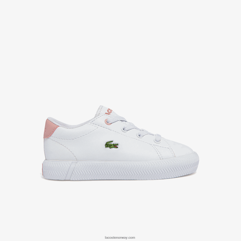 Lacoste gripshot joggesko 4J4X0T2970 hvit & lys rosa 1y9 spedbarn