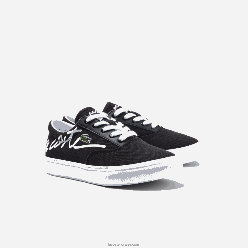 Lacoste jump serve blonde tekstil joggesko 4J4X0T3305 svart/hvitt 312 barn