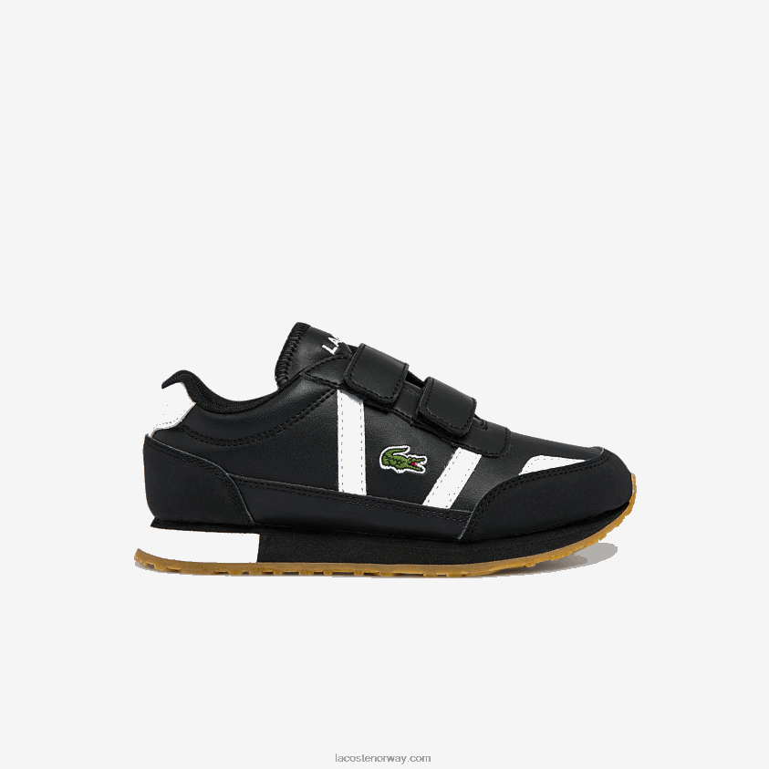 Lacoste partner syntetiske joggesko 4J4X0T3239 svart/hvitt 312 barn