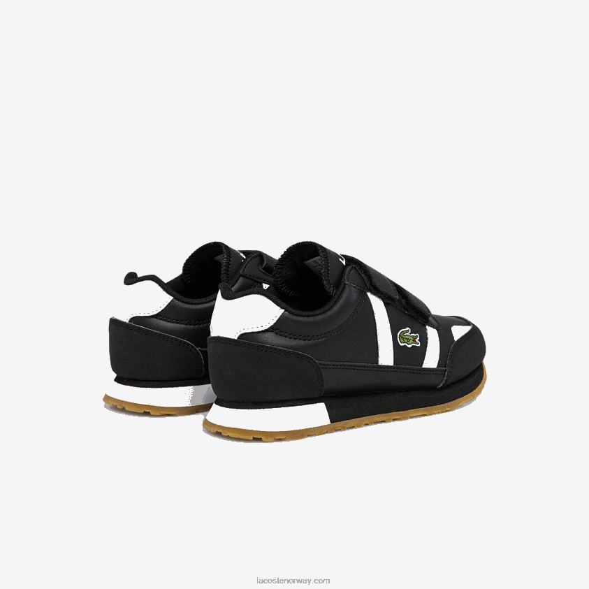 Lacoste partner syntetiske joggesko 4J4X0T3239 svart/hvitt 312 barn