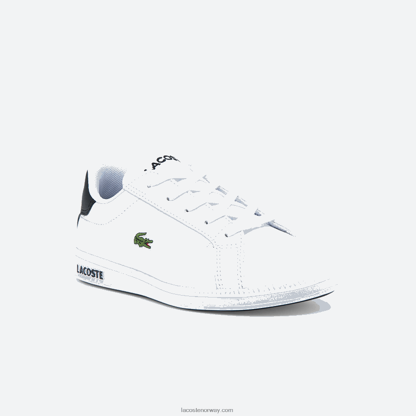 Lacoste utdannet joggesko 4J4X0T3302 hvit og svart 147 barn