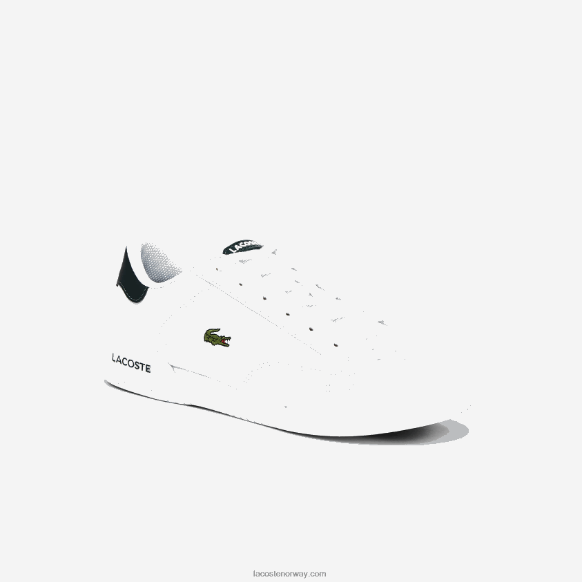 Lacoste twin serve syntetiske joggesko 4J4X0T3320 hvit og mørkegrønn 1r5 juniorer