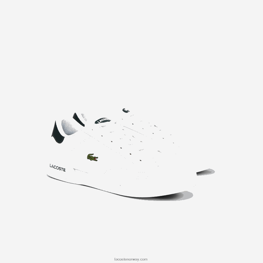 Lacoste twin serve syntetiske joggesko 4J4X0T3320 hvit og mørkegrønn 1r5 juniorer
